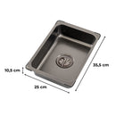 Mosótál zárható lefolyóval mosogató tálcához