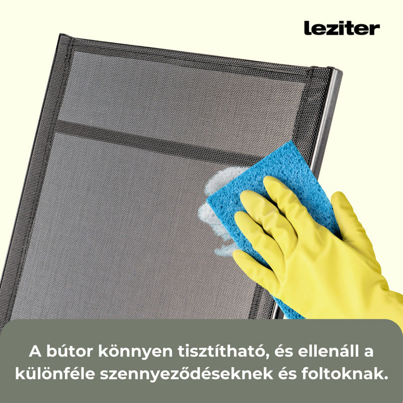 Tessa 4+1 kerti bútor garnitúra szett fekete