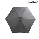 Solari kerti napernyő led lámpával szürke 300 cm