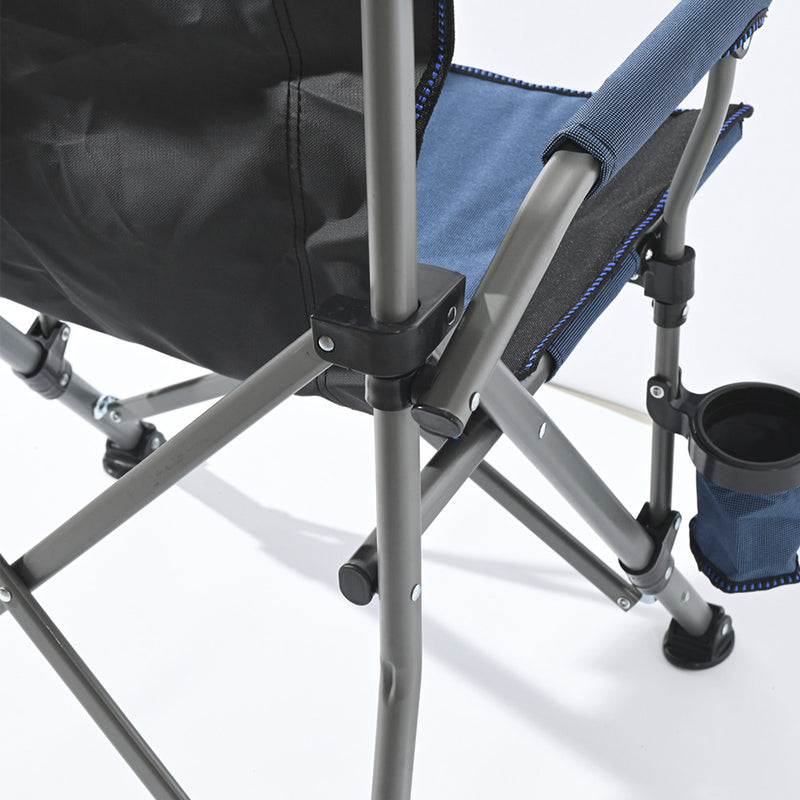 Leziter Comfort karfás horgász szék pohártartóval kék