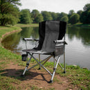 Leziter Comfort karfás horgász szék pohártartóval szürke