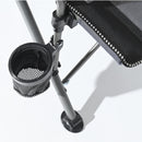 Leziter Comfort karfás horgász szék pohártartóval szürke