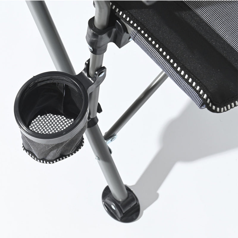 Leziter Comfort karfás horgász szék pohártartóval szürke