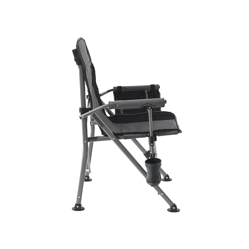 Leziter Comfort karfás horgász szék pohártartóval szürke