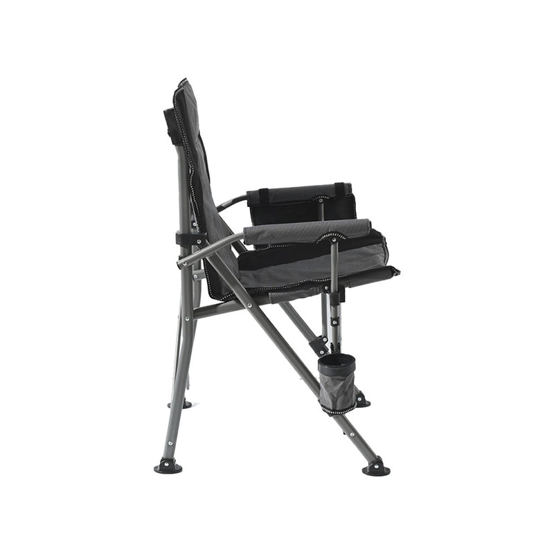 Leziter Comfort Plus karfás horgász szék pohártartóval szürke