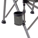 Leziter Comfort Plus karfás horgász szék pohártartóval szürke