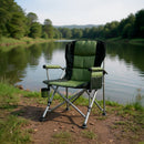 Leziter Comfort Plus karfás horgász szék pohártartóval zöld