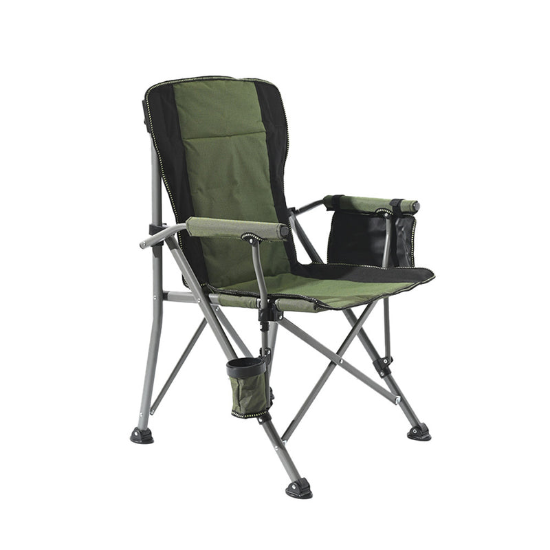 Leziter Comfort Plus karfás horgász szék pohártartóval zöld