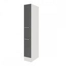 Yorki 30-as kamra szekrény fehér korpusz selyemfényű antracit fronttal
