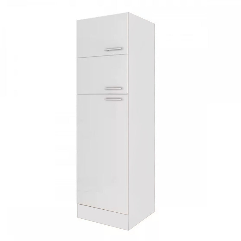 Yorki 60-as felülfagyasztós hűtős kamra szekrény fehér korpusz selyemfényű fehér fronttal