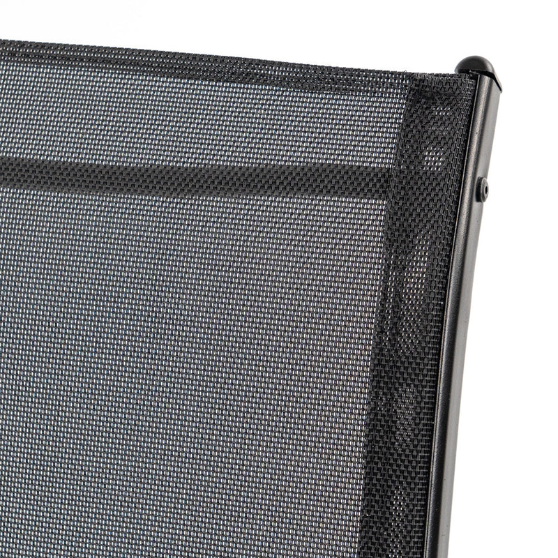 Lorca 4+1 kerti bútor garnitúra szett fekete