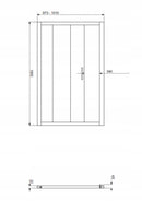 ZOOM 100x80TR téglalap alakú zuhanykabin zuhanytálca nélkül