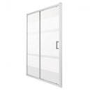 ZOOMD120ML zuhanyajtó 120x190 tejfehér csíkos üveg