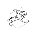 Colly kádtöltő csaptelep szürke