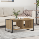 vidaXL Dohányzóasztal Művészi tölgy 80 x 50 x 40 cm Faanyag