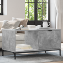 vidaXL Dohányzóasztal fiókkal Beton Szürke 90 x 49 x 46 cm Faanyag