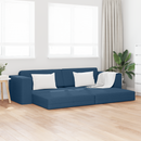 vidaXL Kanapéágy Sötétkék 245 x 78 x 77 cm szövet