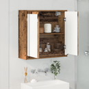 vidaXL Fürdőszobai tükörszekrény Öreg fa 60 x 20 x 60 cm Faanyag
