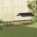 vidaXL Nyúl Ketrec Ezüst 200 x 78 x 78 cm Horganyzott acél