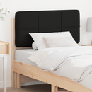 vidaXL Kárpitozott fejtámla Barna és fekete 80 cm Tömör fenyőfa