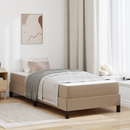 vidaXL Ágykeret matracmal Cappuccino 90 x 200 cm szövet