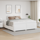 vidaXL Ágykeret matracmal Fehér 200 x 200 cm szövet