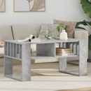 vidaXL Dohányzóasztal Beton Szürke 92 x 49,5 x 45 cm Faanyag