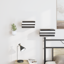 vidaXL Lebegő polc polcokkal tárolóval 4 pcs Fehér 6 x 10,8 x 6,6 cm
