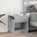 vidaXL Végasztal 2 pcs Beton Szürke 40,5 x 40 x 45 cm Faanyag