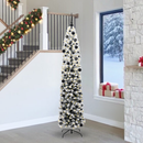 vidaXL Mű karácsonyfa 300 LED-del Zöld 240 cm PVC, acél és műanyag