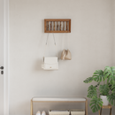 vidaXL Kabát Kampó Természetes 50 x 10 x 25 cm Tömör Mahagóni Fa
