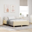 vidaXL Boxrugós ágy matracmal Krém 140 x 200 cm szövet