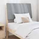 vidaXL Kárpitozott fejtámla Világosszürke 80 cm Tömör fenyőfa