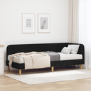 vidaXL Sarokágy keret Fekete 80 x 200 cm szövet