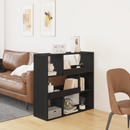 vidaXL Könyvespolc Fekete tölgy 100 x 33 x 94,5 cm Faanyag