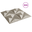 vidaXL Fali panelek 24 pcs Origami Beton 50 x 50 cm XPS Hab