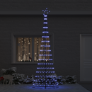 vidaXL LED Karácsonyi Fenyő 355 LED-del állvánnyal Kék 302,5 cm Fém