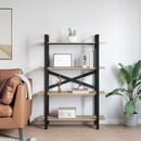 vidaXL Könyvespolc Sonoma tölgy 100 x 33,5 x 140 cm Faanyag