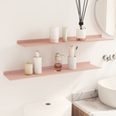 vidaXL Lebegő polc 2 pcs Rózsaszín 80 x 18 x 2,5 cm Acél