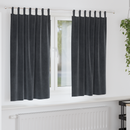 vidaXL Sötétítő függönyök 2 pcs Sötétszürke 140 x 175 cm Bársony
