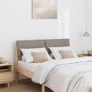 vidaXL Kárpitozott fejtámla Tópszínű 120 cm Tömör fenyőfa