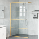 vidaXL Walk-in zuhanyfal Arany 115 x 195 cm edzett üveg
