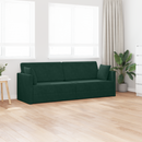 vidaXL Padlókanapé-ágy Sötétzöld 213 x 70 x 77 cm Bársony