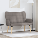 vidaXL Kétüléses Kanapé Tópszínű 115 x 61 x 87 cm Szövet
