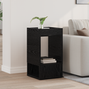 vidaXL Végasztal Fekete tölgy 30 x 30 x 56 cm Faanyag