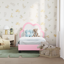 vidaXL Gyerekágy keret fejtámlával Rózsaszín 70 x 140 cm PU