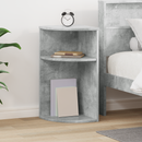 vidaXL Végasztal Beton Szürke 29,6 x 29,6 x 60 cm Faanyag