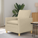vidaXL Kanapé Krémszínű 76 x 81 x 87,5 cm Szövet