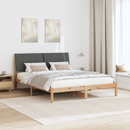 vidaXL Ágykeret fejtámlával Barna 150 x 200 cm Tömör fenyőfa