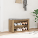 vidaXL Cipőtartó polcokkal kézműves tölgy 75 x 35 x 45 cm Faanyag